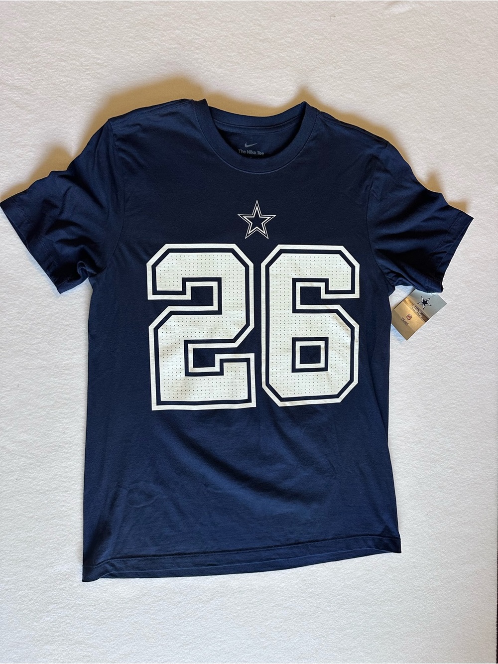 Nike Dallas Cowboys DaRon Bland #26 100% Cotton Navy T-Shirt Med NWT